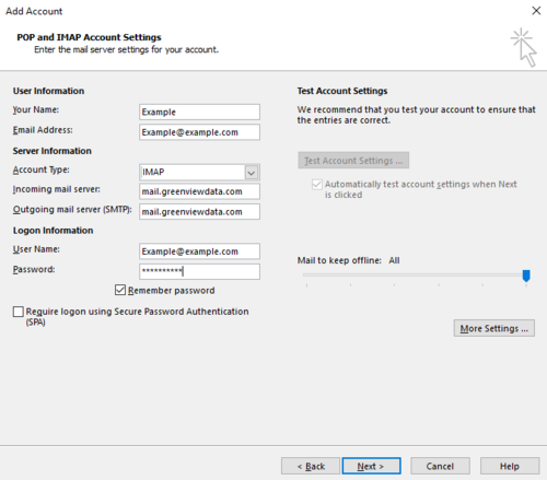 Create a Outlook Email Account